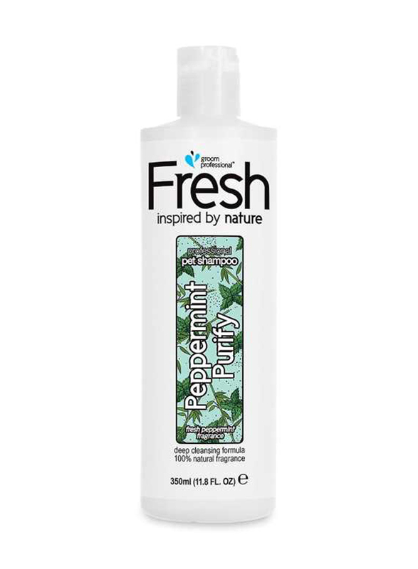 Groom Professional Fresh Peppermint Purify Dog Shampoo, 350ml, White