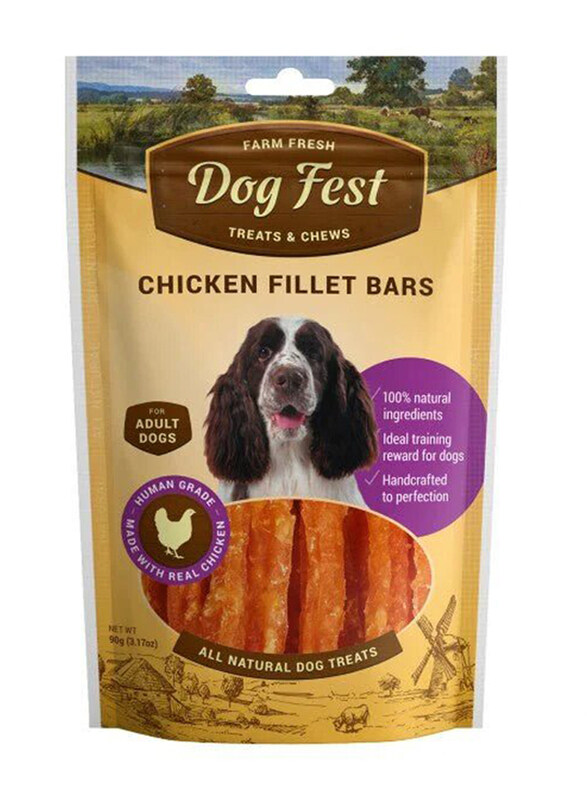 

Dog Fest Chicken Fillet Bars Adult Dog Dry Food, 90g