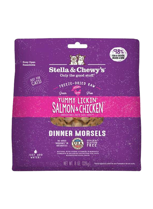 

Stella & Chewy's Freeze-Dried Raw Salmon & Chicken Dinner Morsels for Cats, 8oz