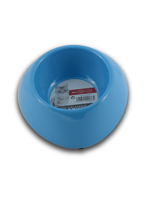 

M-Pets Melamine Single Bowl for Cats, 200ml, Blue