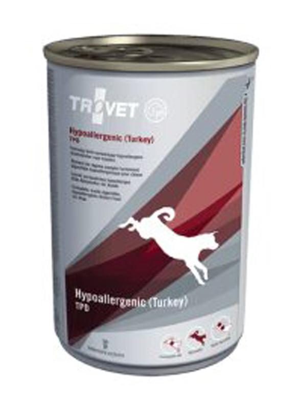 Trovet Hypoallergenic Turkey Dog Wet Food Can, 3 x 400g