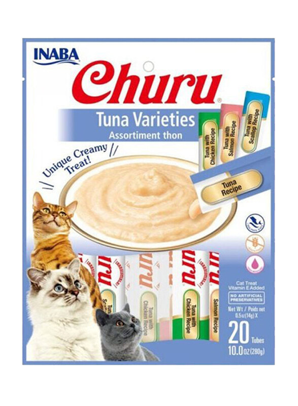 

Inaba Churu Tuna Varieties Assortment Cat Wet Food, 20 Piece