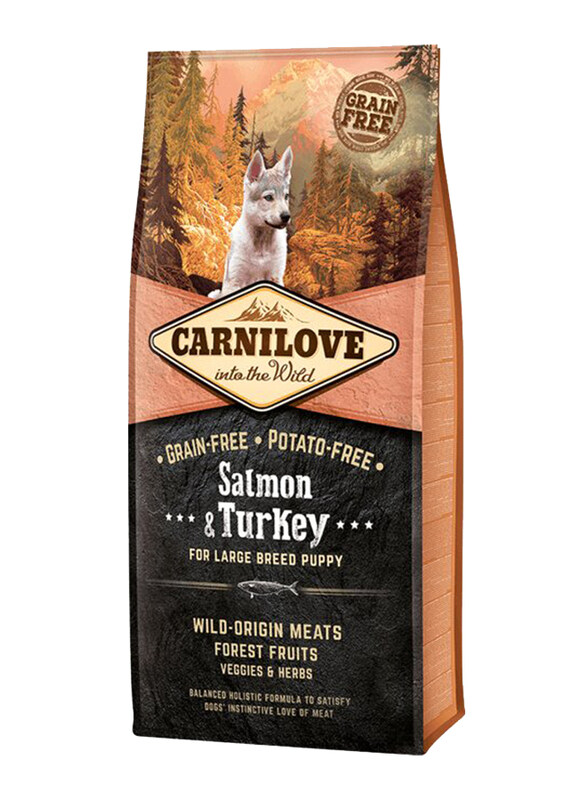 

Carnilove Salmon & Turkey Large Breed Puppies Dry Food, 12Kg