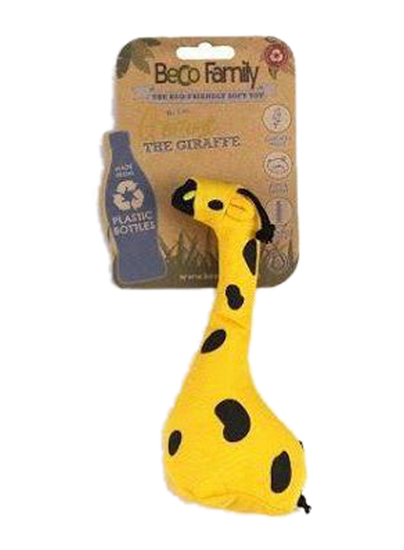 Beco Recycled Soft Toy for Dog, M, Yellow