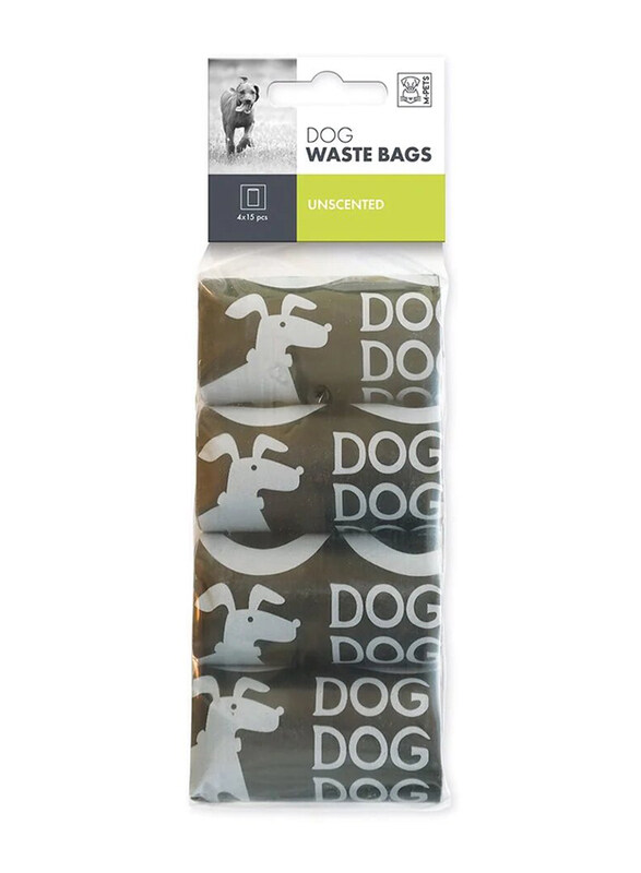 

M-Pets Dog Waste Bags, 60 Pieces, Black