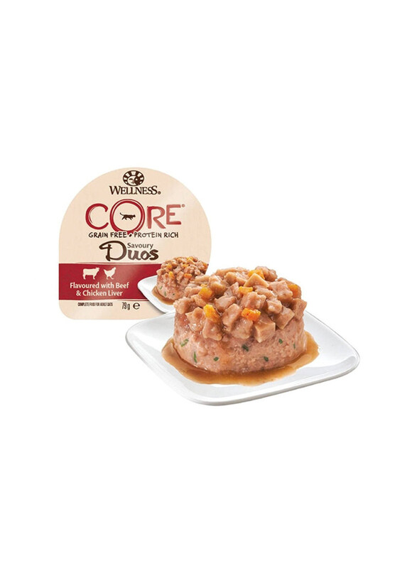 

Wellness Core Savoury Duo Beef & Chicken Wet Cat Food, 79g