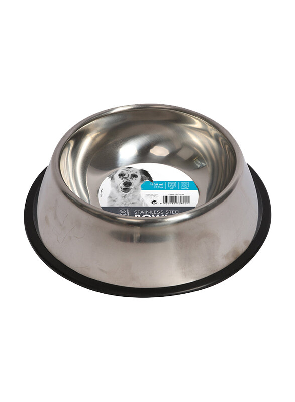 

M-Pets Stainless Steel Bowl, 1.1 Litre, Silver