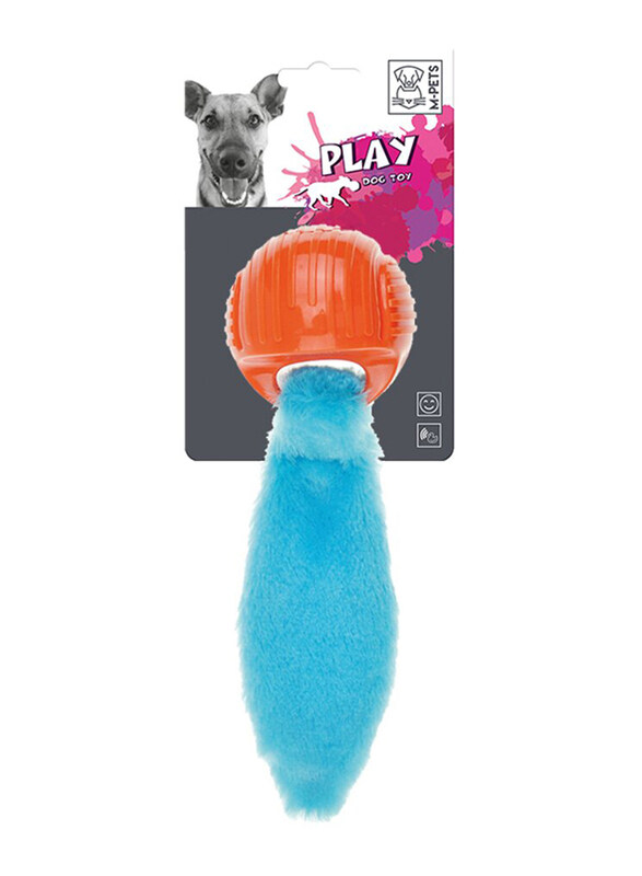 

M-Pets Foxball Dog Toy, Orange/Blue