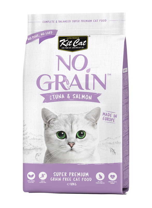 Kit Cat No Grain with Tuna And Salmon Dry Cat Food, 1 Kg