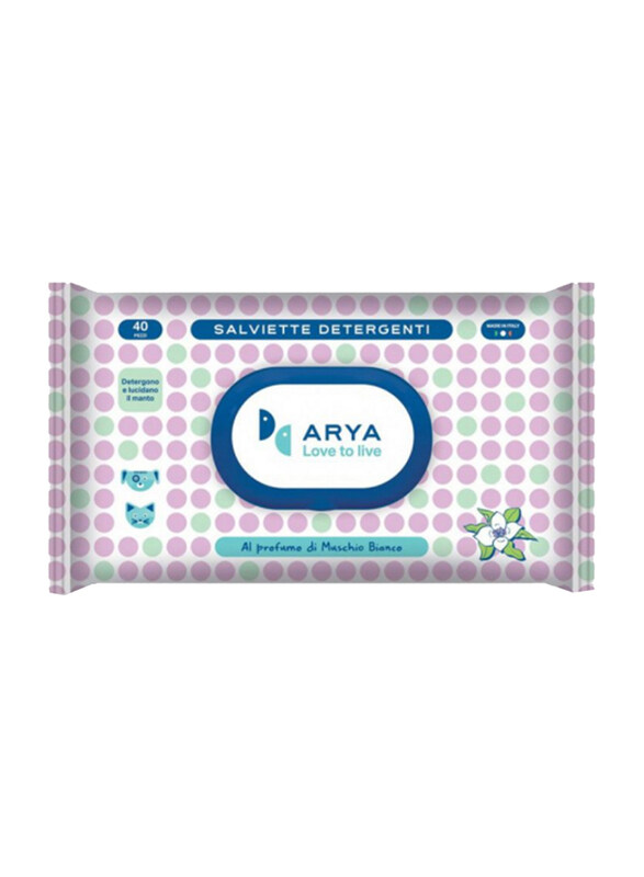 

Arya White Musk Wet Wipes, 40 Wipes