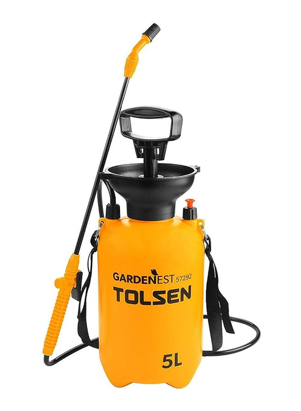 Tolsen Garden Tools Sprayer, 5 Liter, 57292, Black/Yellow