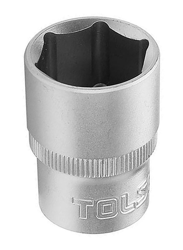 Tolsen 9mm 1/2 inch Industrial Socket, 16509, Silver