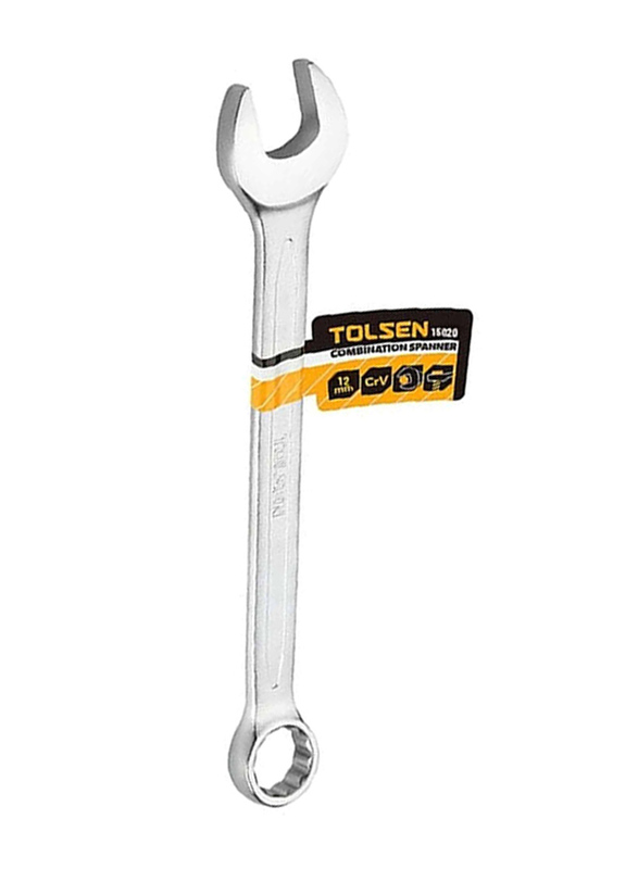 Tolsen 36mm Industrial Combination Spanner, 15841, Silver