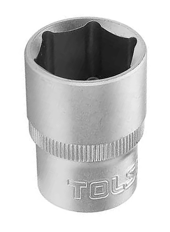 Tolsen 27mm 1/2 inch Industrial Socket, 16527, Silver