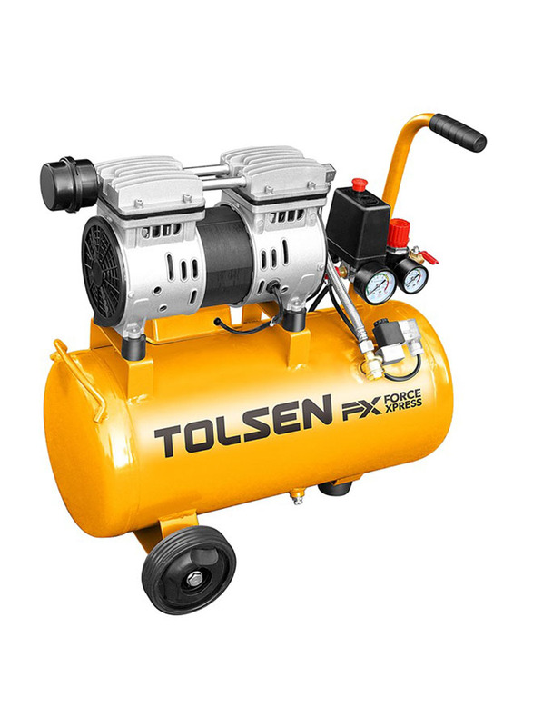 Tolsen Silent And Oil Free Air Compressor, 800W / 1Hp, 73135, Yellow