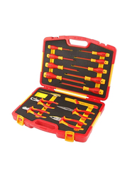 Tolsen Premium Line Insulated hand Tools Set, V82115, 15 Pieces, Multicolour