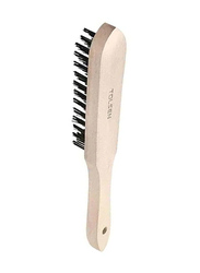 Tolsen 5 Lines Wire Brush, 32063, Beige/Black