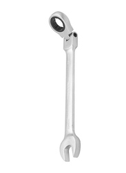 Tolsen 11mm Flexible Head Combination Ratchet Spanner, 15237, Silver