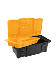 Tolsen Plastic Tool Box, 34 x 18 x 13cm, 80190, Orange/Black