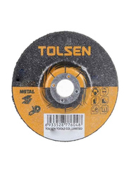 Tolsen Depressed Centre Cutting-Off Wheel, 115mm, 5 Pieces, 76142, Yellow/Black