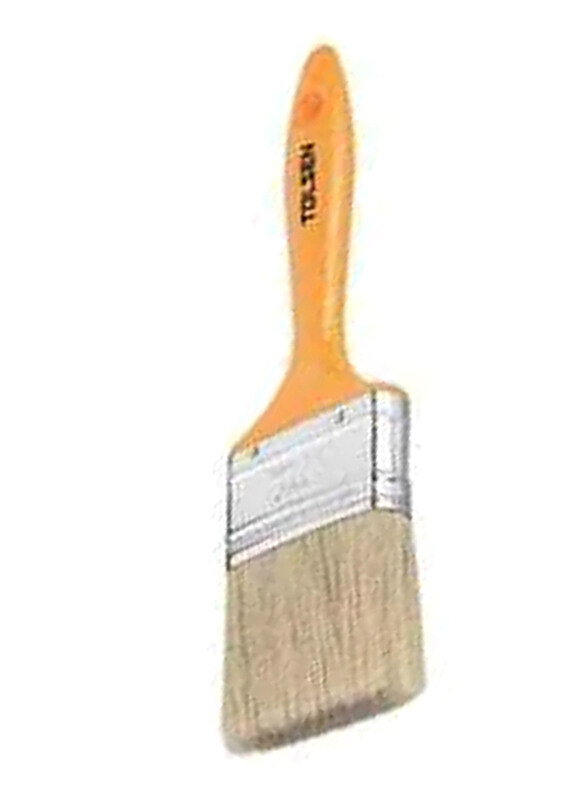 

Tolsen Wooden Handle Paint Brush, 4 inch, 40126, Beige/Yellow