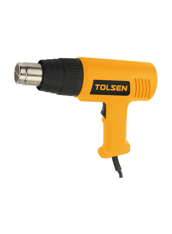 Tolsen Corded Hot Air Gun, 1000W, 230V, Yellow/Black