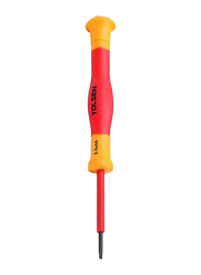 Tolsen Premium Line Insulated Precision Slotted Screwdriver, V31430, Orange/Yellow