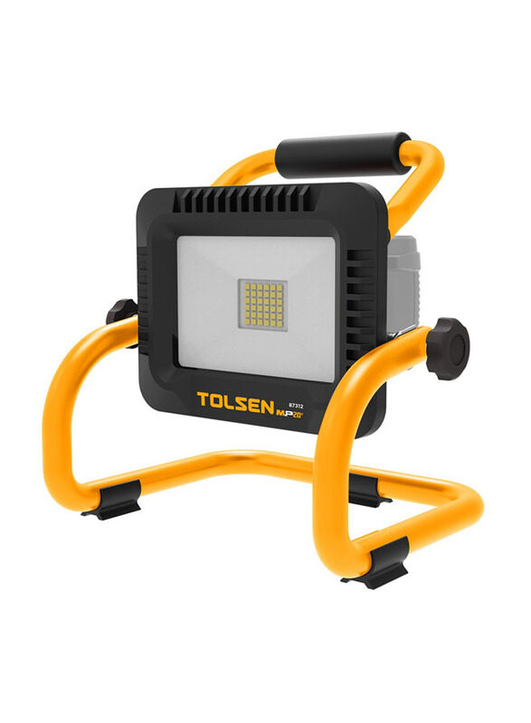 Tolsen Li-ion Flood Light, Yellow/Black