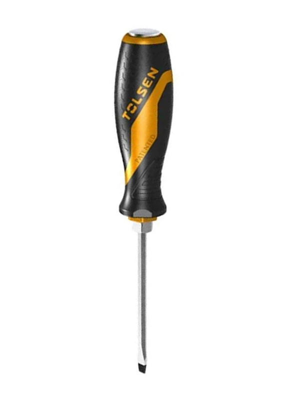 

Tolsen 1.0 x 5.5 x 100mm Go-through Screwdriver, 20112, Orange/Black