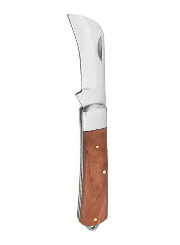 Tolsen Industrial Electrician's Knife, 38041, Silver/Brown