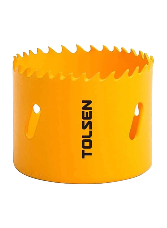 Tolsen 59mm Bi-Metal Hole Saw, 75759, Yellow
