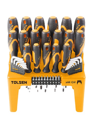 Tolsen 44 Piece Screwdriver Set, 20184, Multicolour