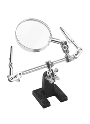 Tolsen Helping Hand Magnifier, 38090, Silver/Black