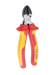 Tolsen 160mm Premium Line Insulated Diagonal Cutting Tools Pliers, Yellow/Red