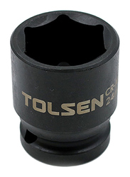 Tolsen 9mm 1/2 inch Industrial Impact Socket, 18209, Black