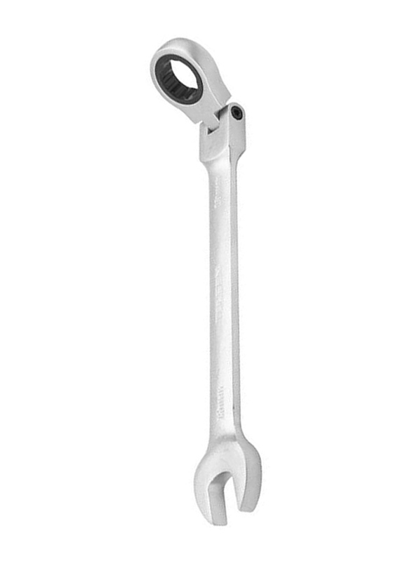 Tolsen 12mm Flexible Head Combination Ratchet Spanner, 15238, Silver