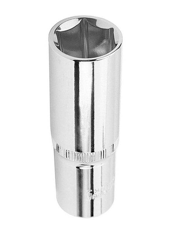 Tolsen 24mm 1/2 inch Industrial Deep Socket, 16574, Silver