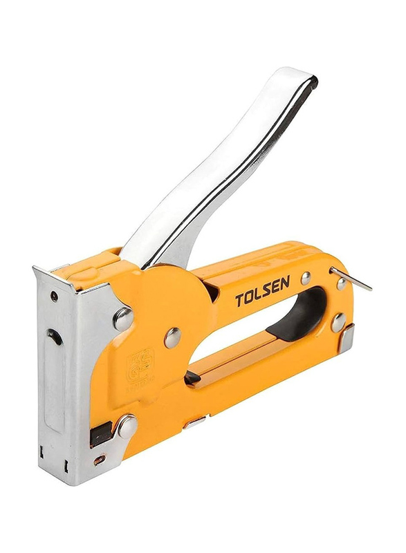 

Tolsen 4-14mm Industrial Heavy Duty 3 Way Staple Gun With Crown Staple Set, 43021, Multicolour