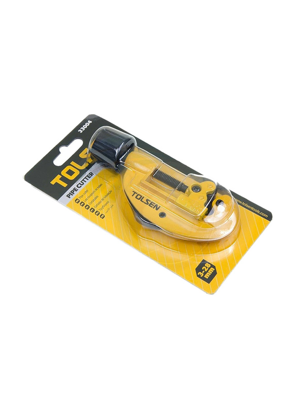 Tolsen 3-28mm Pipe Cutter, 33004, Yellow/Black