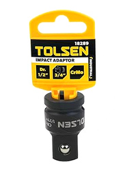 Tolsen 1/2"F x 3/4" Industrial Impact Adaptor, 18289, Black