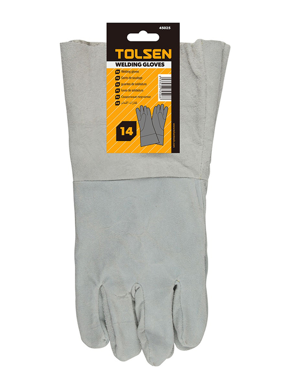 Tolsen Welding Gloves, 45025, Grey