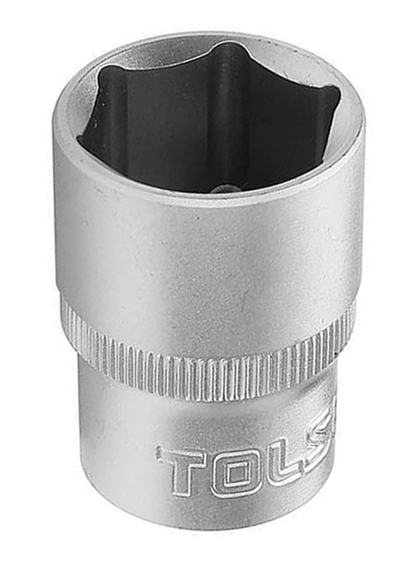 Tolsen 14mm 1/2 inch Industrial Socket, 16514, Silver