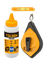 Tolsen Chalk Line Reel Set, 42013, Black/Yellow