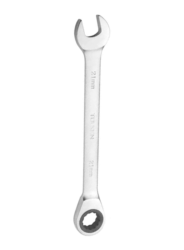 Tolsen 0.5-inch Industrial Fixed Combination Gear Spanner, 15404, Silver