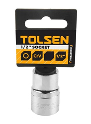 Tolsen 32mm 1/2 inch Industrial Deep Socket, 16582, Silver