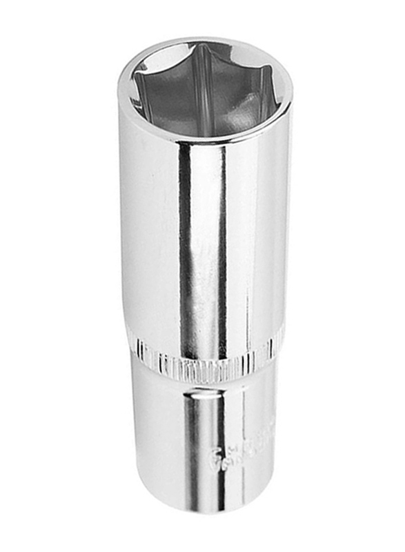 Tolsen 12mm 1/2 inch Industrial Deep Socket, 16562, Silver