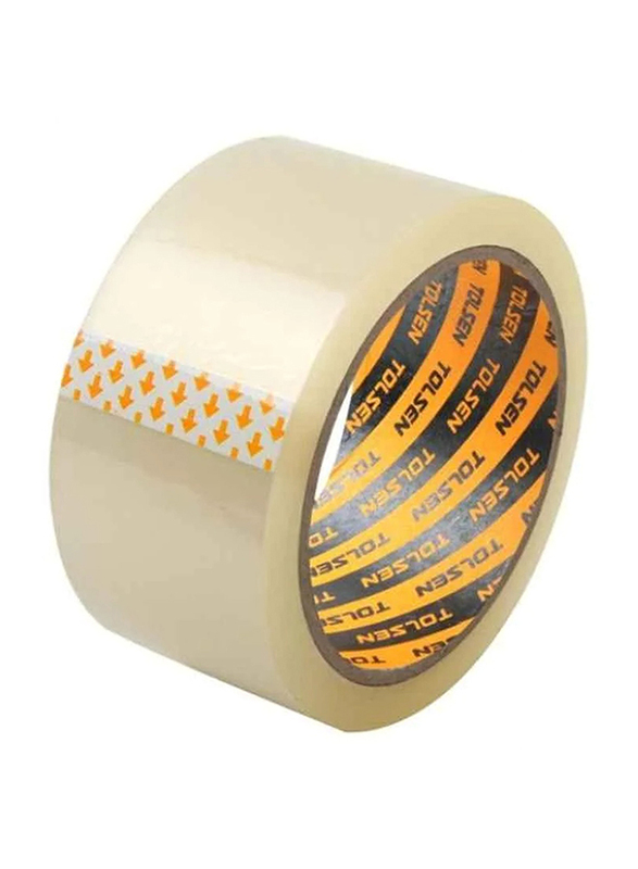 Tolsen Bopp Packing Tape, 48mm x 50 Meter, 5 Piece, 50202, Clear