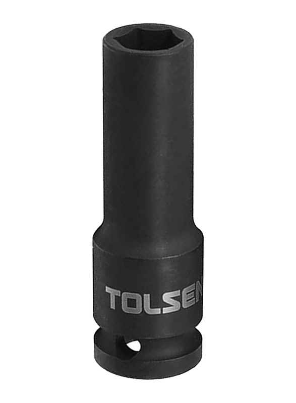 Tolsen 10mm 0.5-Inch Industrial Impact Socket, 18260, Black