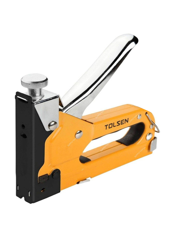 Tolsen 4-14mm Industrial Staple Gun With Crown Staple Set, 43020, Multicolour