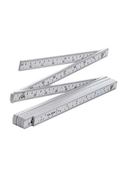 Tolsen 2m Folding Ruler, 35047, Silver